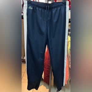 Lacoste track pants navy blue white size 4/M new no tags